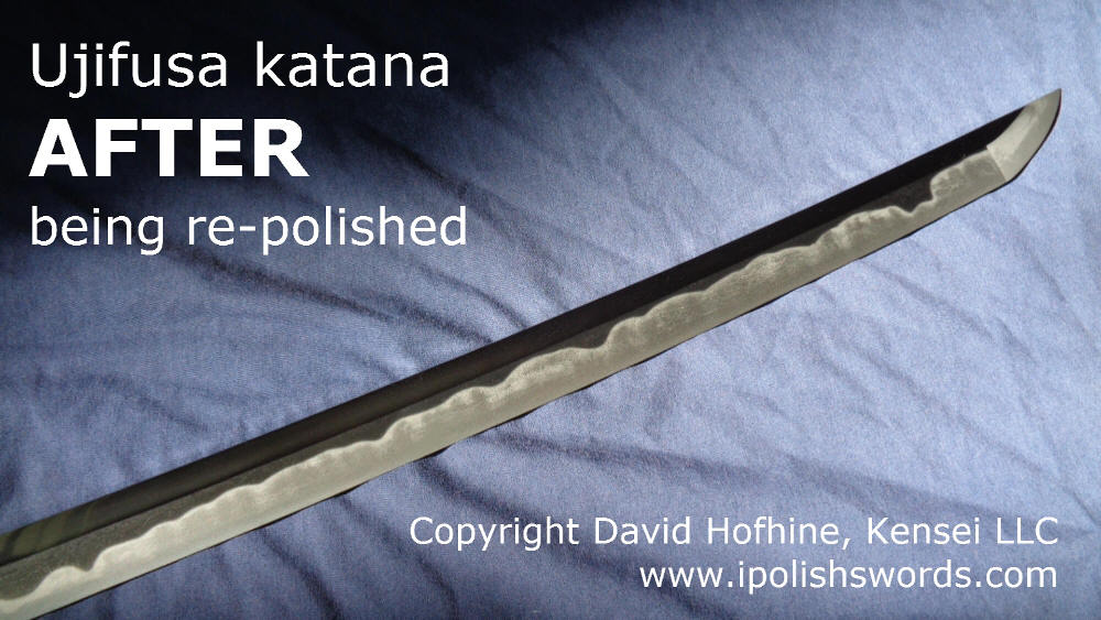 Ujifusa katana after repolish long view